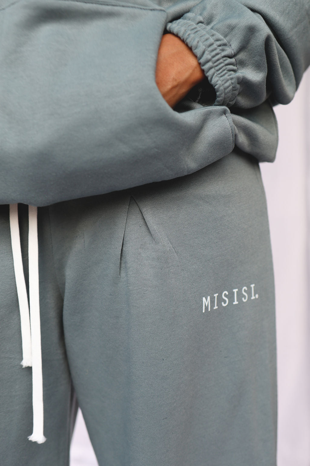 "Miora" Tracksuit set in Cadet Blue