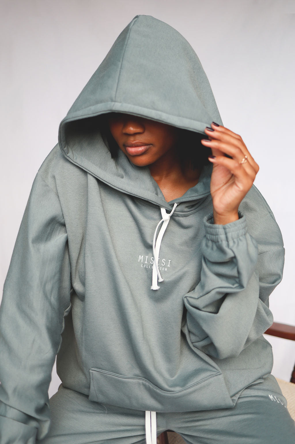 "Miora" Tracksuit set in Cadet Blue